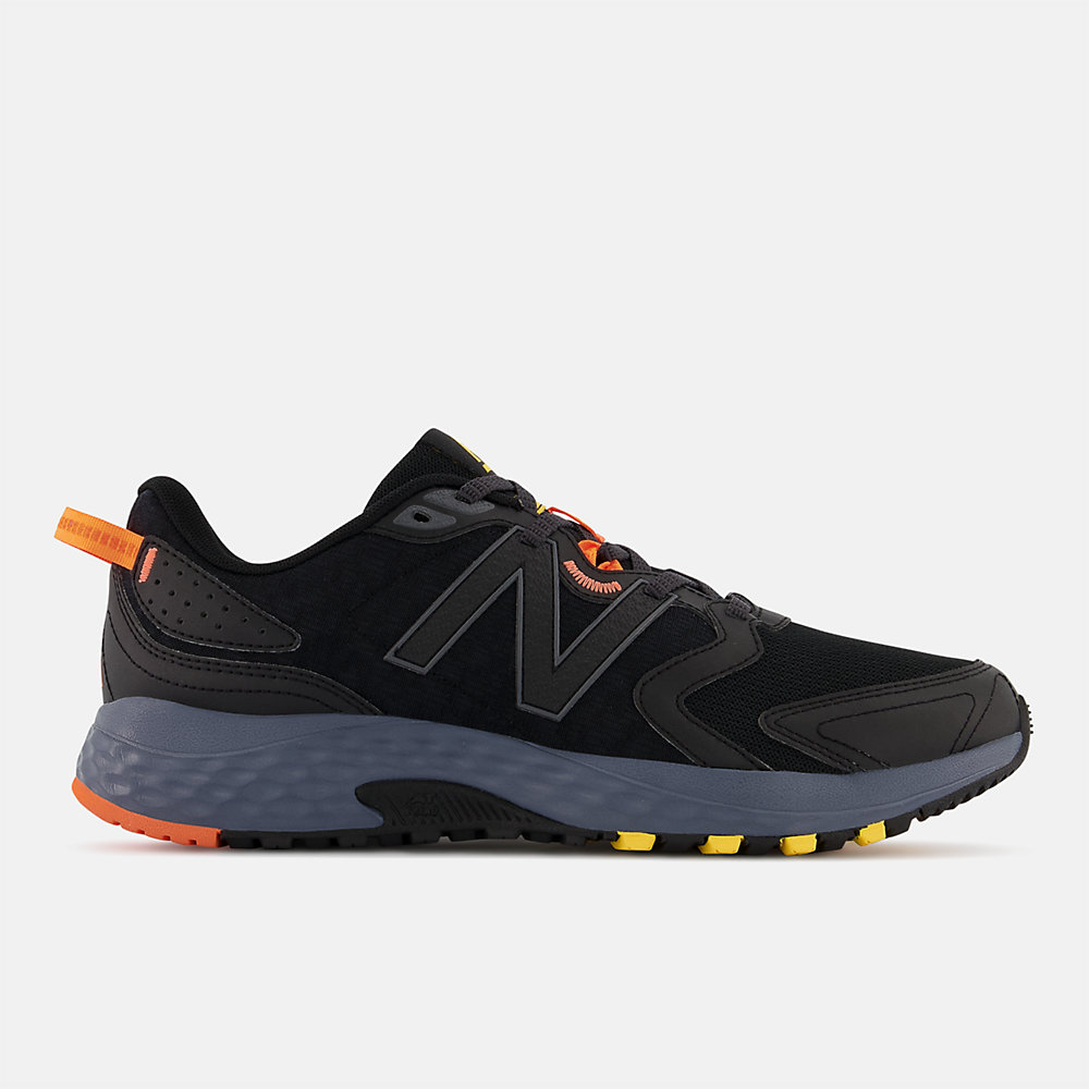 New Balance 410v7 Shoes Black with Grey and Orange